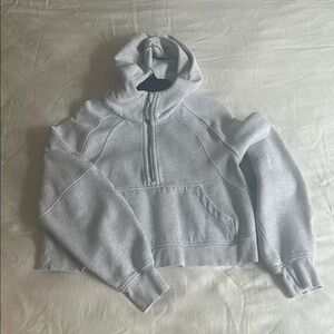 Lulu lemon Scuba half zip Gray Hoodie